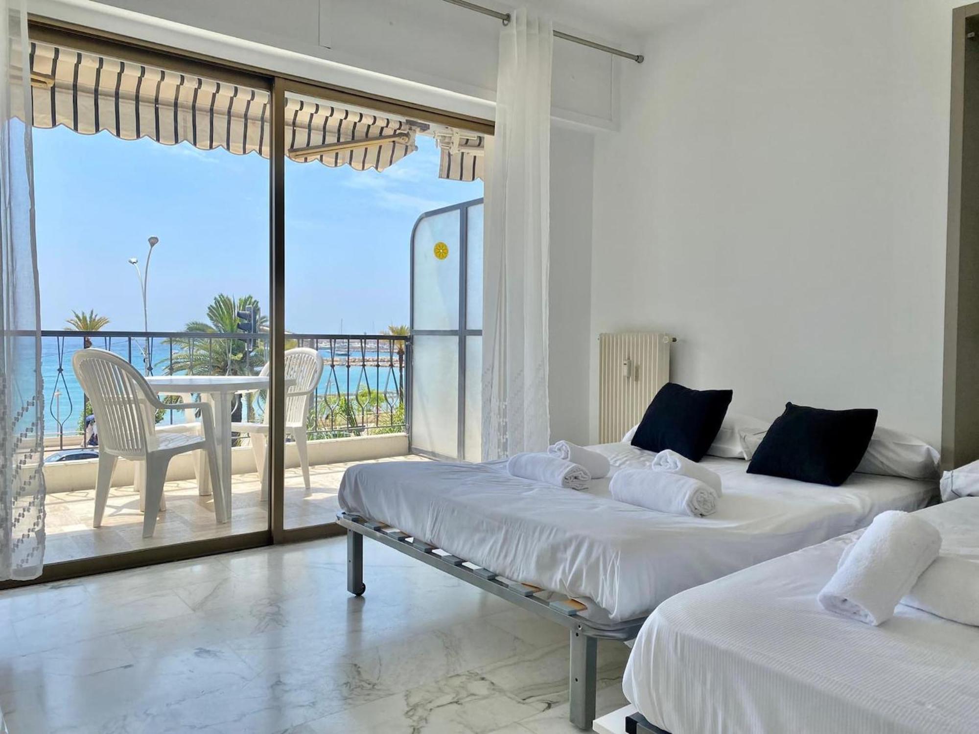 Le Mona Lisa, Vue Mer, Balcon Menton Extérieur photo